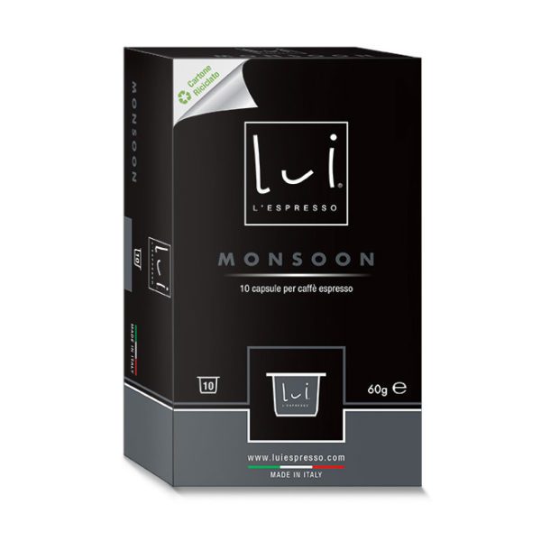 CAFFE' MONSOON - CONFEZIONE DA 10 CAPSULE - LUI L'ESPRESSO