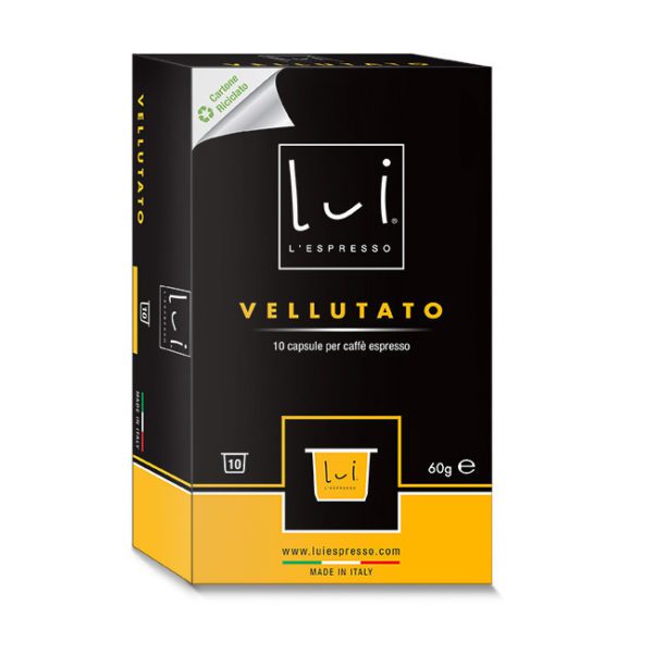 CAFFE' VELLUTATO - CONFEZIONI DA 10 CAPSULE - LUI L'ESPRESSO