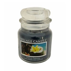 VILLAGE CANDLE - GIARA MEDIA 16OZ TROPICAL GETAWAY