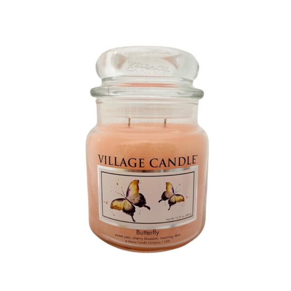 VILLAGE CANDLE – GIARA MEDIA 16OZ BUTTER FLY