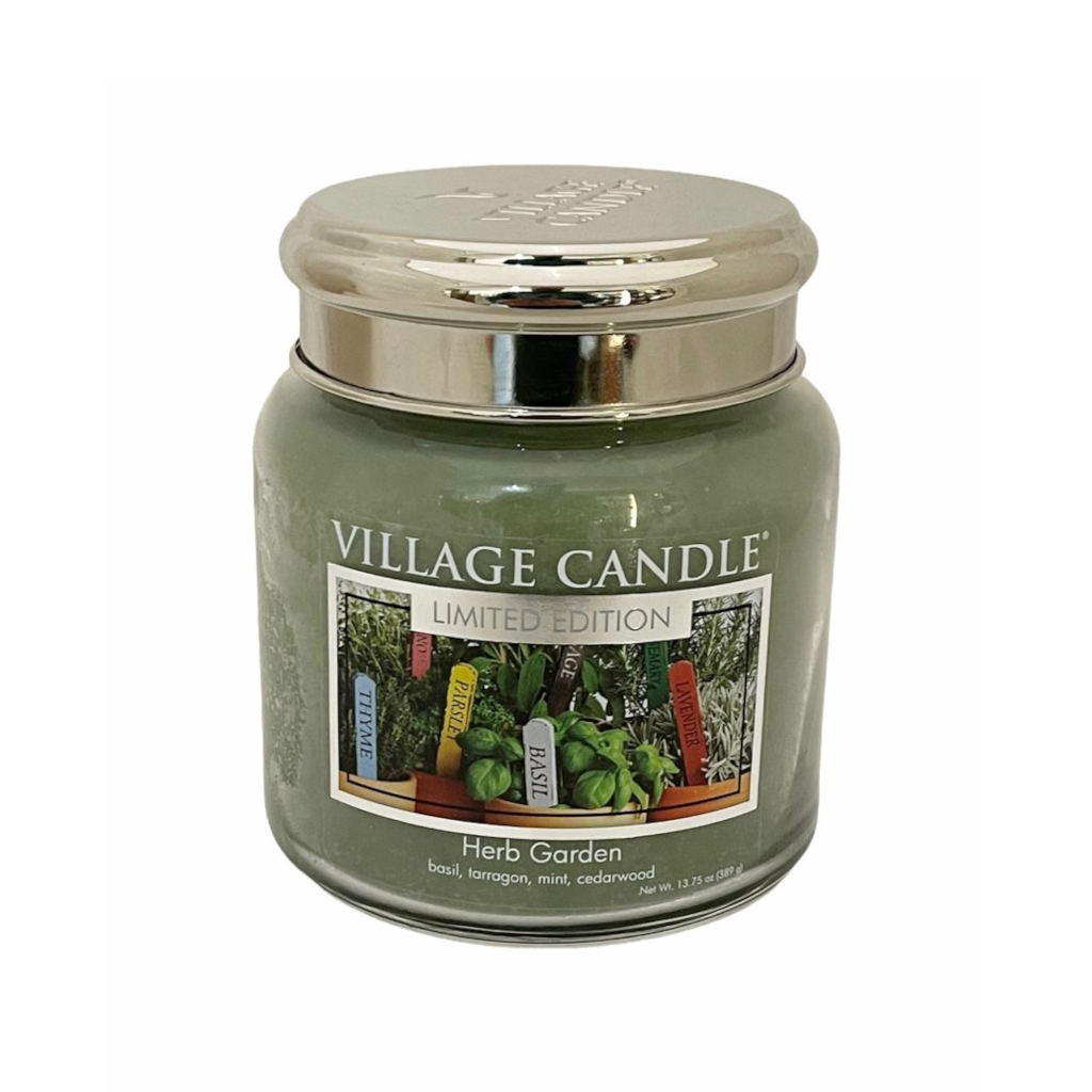 VILLAGE CANDLE – GIARA MEDIA 16OZ HERB GARDEN - Regal Casa