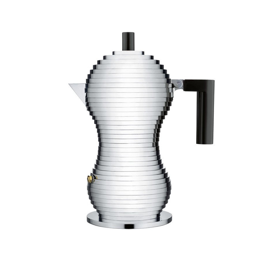 CAFFETTIERA MOKA 6 TAZZE PULCINA BLACK - ALESSI