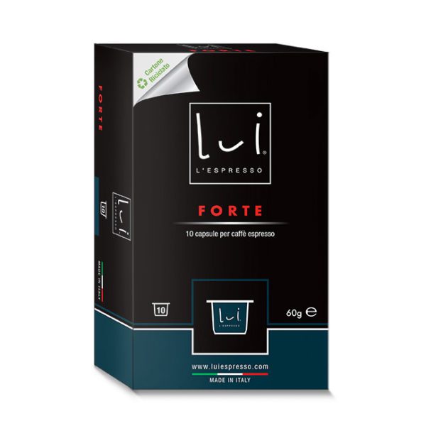 CAFFE' FORTE - CONFEZIONE DA 10 CAPSULE - LUI L'ESPRESSO