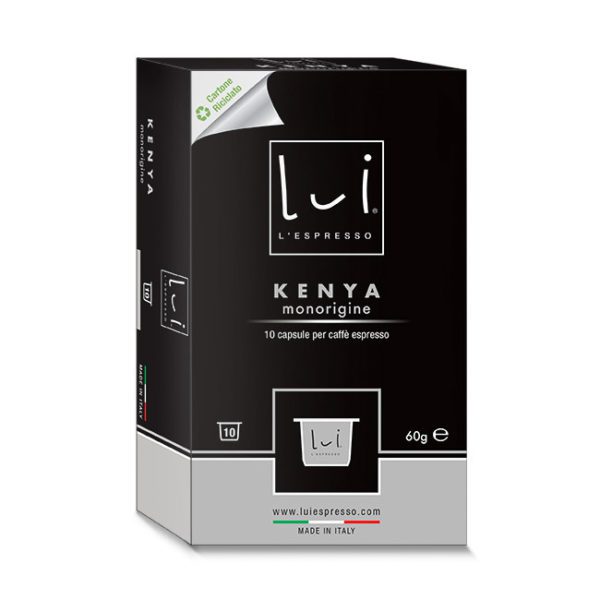 CAFFE' KENYA Monorigine - CONFEZIONI DA 10 CAPSULE - LUI L'ESPRESSO