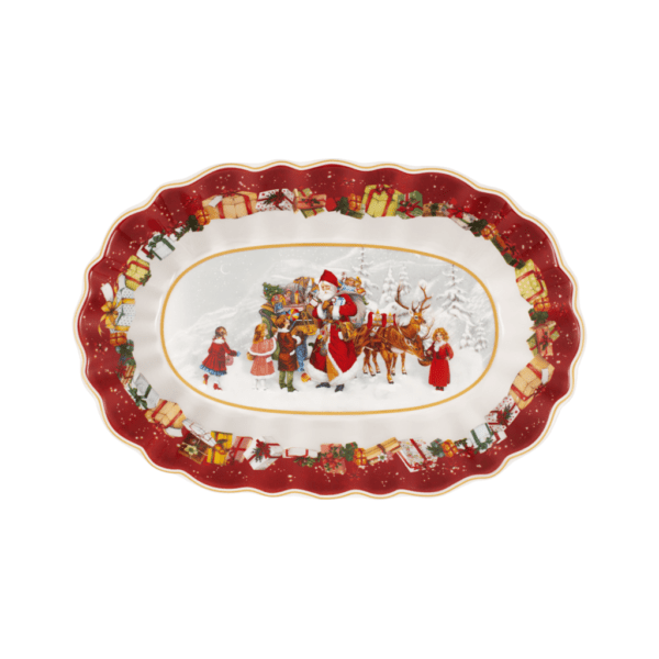 TOY'S FANTASY - COPPA OVALE GRANDE BABBO NATALE E BIMBI- VILLEROY & BOCH