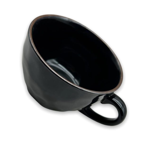 CONCERTO NERO - TAZZA COLAZIONE - ROSE E TULIPANI - Image 2