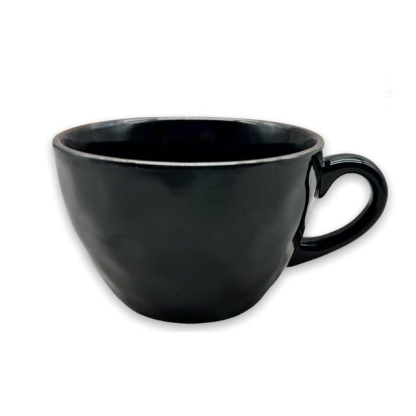 CONCERTO NERO - TAZZA COLAZIONE - ROSE E TULIPANI