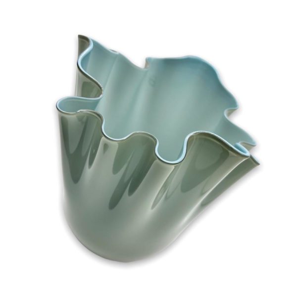 VASO FAZZOLETTO GRIGIO E GRIGIO BLU CM24 - VENINI - Image 2