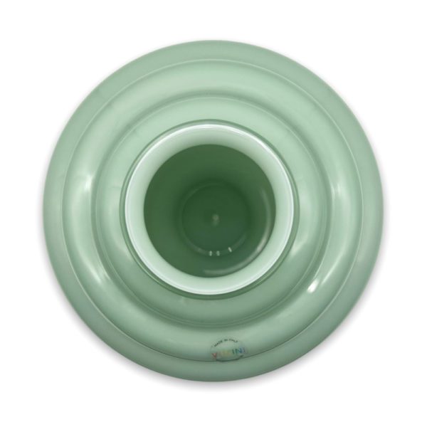 VASO DECO' VERDE SALVIA E BIANCO LATTE CM18 - VENINI - Image 3