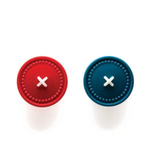 APPENDINI ADESIVI BLU E ROSSO - BUTTON UP