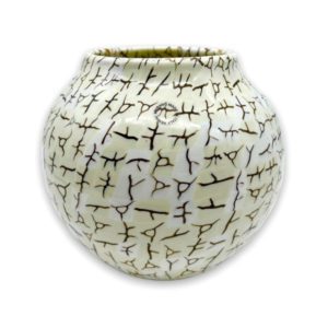 VASO COCCIO MURRINE AVORIO E THE' CM16 - VENINI