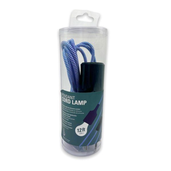 LAMPADA BIANCA E BLU - PENDANT CORD LAMP - Image 4