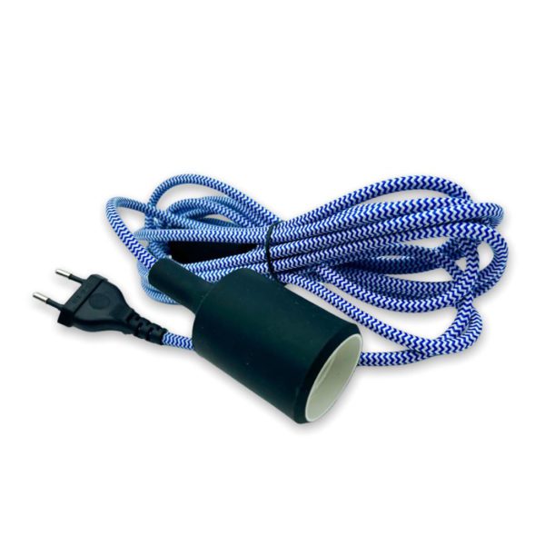 LAMPADA BIANCA E BLU - PENDANT CORD LAMP
