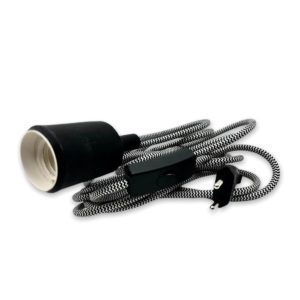 LAMPADA BIANCA E NERA - PENDANT CORD LAMP