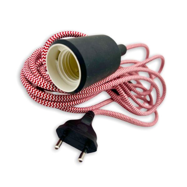 LAMPADA BIANCA E ROSSA - PENDANT CORD LAMP - Image 3