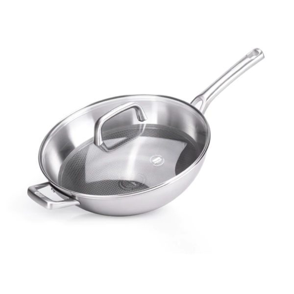 TRICION RESIST - WOK CM26 1 MANICO CON COPERCHIO - BERNDES
