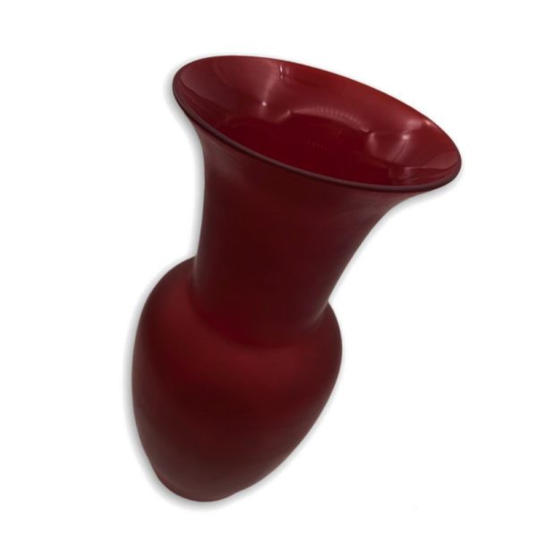 VASO OPALINO SATIN ROSSO SANGUE DI BUE CM30 - VENINI - Image 2