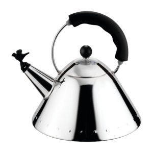 BOLLITORE CON UCCELLINO NERO 9093 - ALESSI