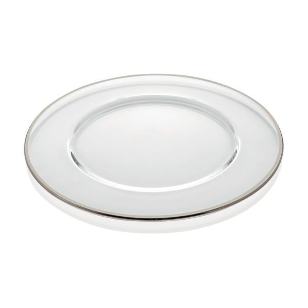 SOTTOPIATTO BASIC FILO PLATINO - ONLYLUX