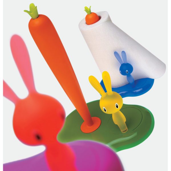 PORTA ROTOLO DA CUCINA BUNNY & CARROT  BIANCO ASG42 - ALESSI - Image 2