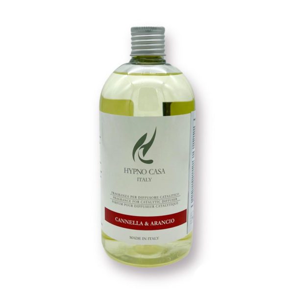 RICARICA PER LAMPADE CATALITICHE 500ML CANNELLA & ARANCIO - HYPNO CASA