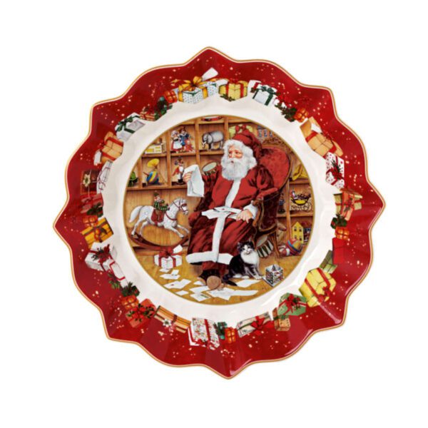 TOY'S FANTASY - CIOTOLA GRANDE BABBO NATALE LEGGE LA LISTA DESIDERI - VILLEROY & BOCH