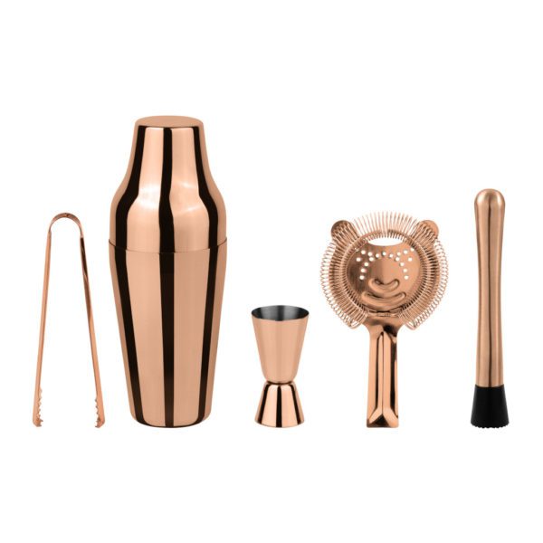 LOOK - SET MIXOLOGY 5 PEZZI  PARISIAN COPPER - PADERNO