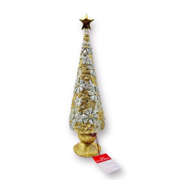 ALBERO DI NATALE ORO CON STELLA GRANDE