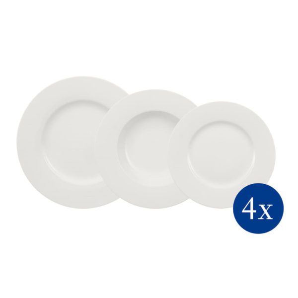 BASIC WHITE - SERVIZIO PIATTI PER 4 PERSONE (12 PEZZI) - VILLEROY & BOCH - Image 2