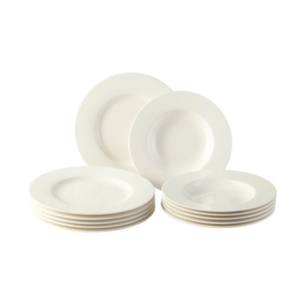 BASIC WHITE - SERVIZIO PIATTI PER 4 PERSONE (12 PEZZI) - VILLEROY & BOCH