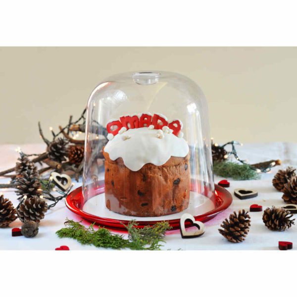 PORTA TORTA/PANETTONE GLOBO ARANCIO - OMADA - Image 2