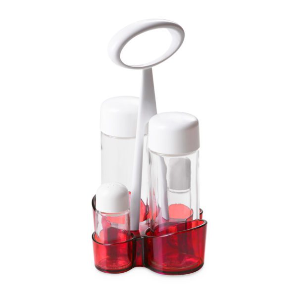 MENAGE OLIO ACETO SALE E PEPE ROUNDIE ROSSO - OMADA