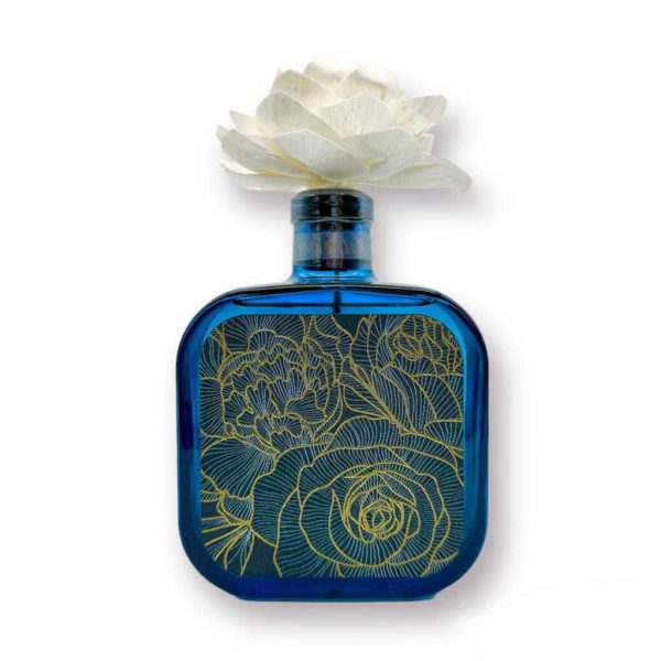 DIFFUSORE CON FIORE "ROSE" 100ML - ACQUA MARINA