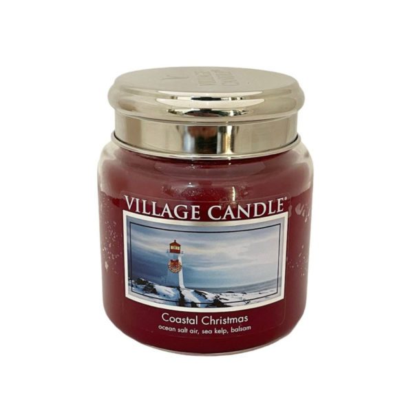 VILLAGE CANDLE - GIARA MEDIA 16OZ COASTAL CHRISTMAS