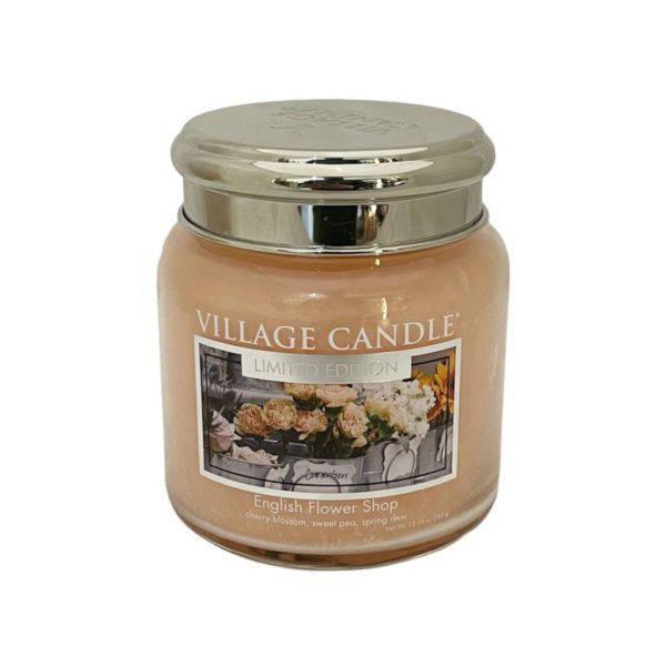 VILLAGE CANDLE - GIARA MEDIA 16OZ ENGLISH FLOWER SHOP