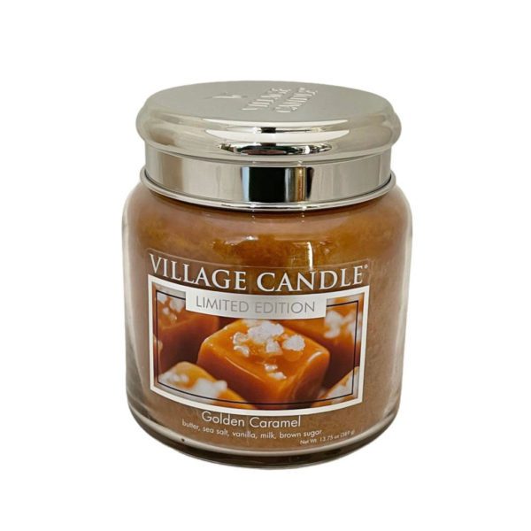 VILLAGE CANDLE - GIARA MEDIA 16OZ GOLDEN CARAMEL
