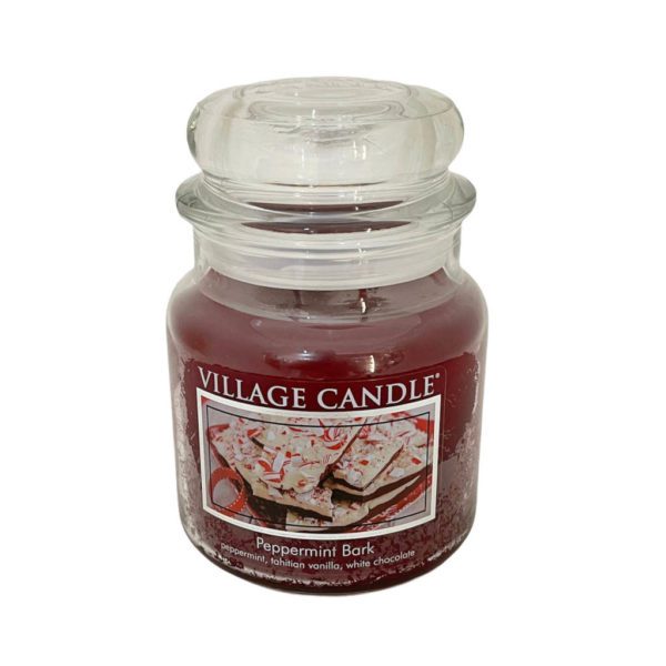 VILLAGE CANDLE - GIARA MEDIA 16OZ PEPPERMINT BARK