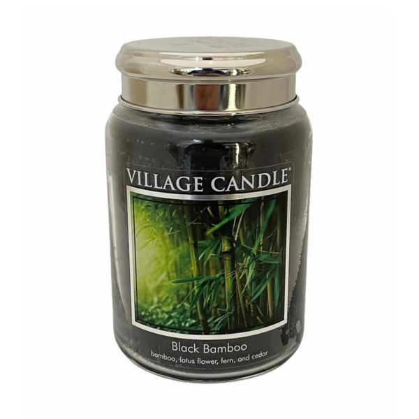 VILLAGE CANDLE - GIARA GRANDE 26OZ BLACK BAMBOO