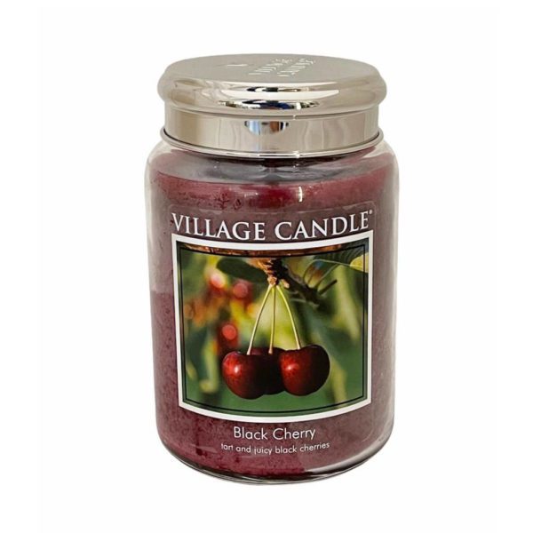 VILLAGE CANDLE - GIARA GRANDE 26OZ BLACK CHERRY