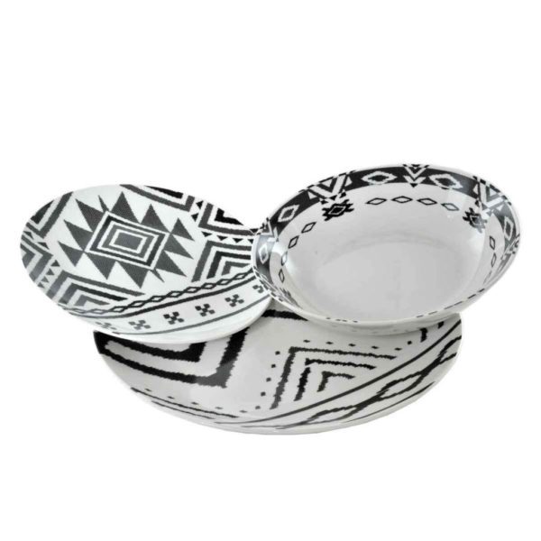 BLACK & WHITE - SERVIZIO DI PIATTI PER 6 PERSONE - FADE MAISON - Image 4