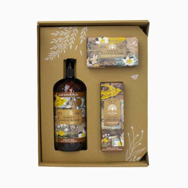GIFT BOX - INDIAN SANDALWOOD - THE ENGLISH SOAP COMPANY - Image 2