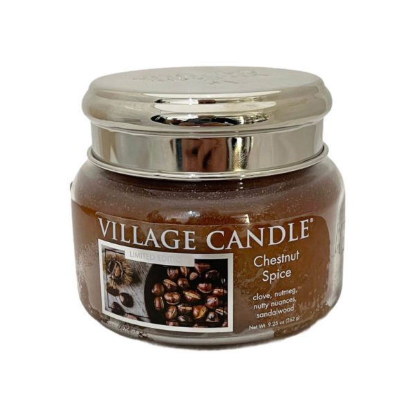 VILLAGE CANDLE GIARA PICCOLA 11OZ CHESTNUT SPIECE Regal Casa