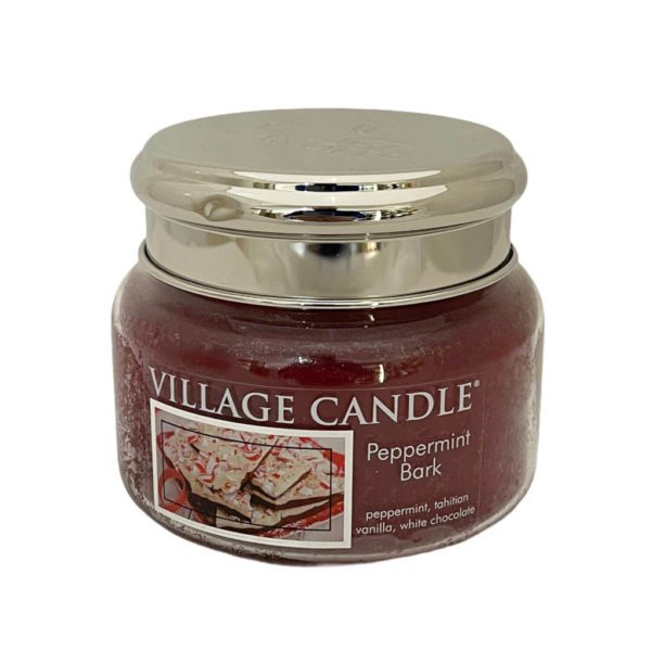 VILLAGE CANDLE - GIARA PICCOLA 11OZ PEPPERMINT BARK