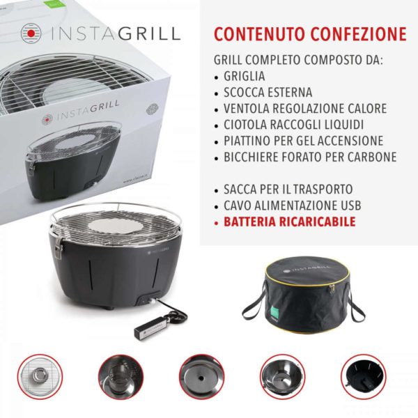 INSTAGRILL - BARBECUE PORTATILE ANTRACITE - CLASSE - Image 3