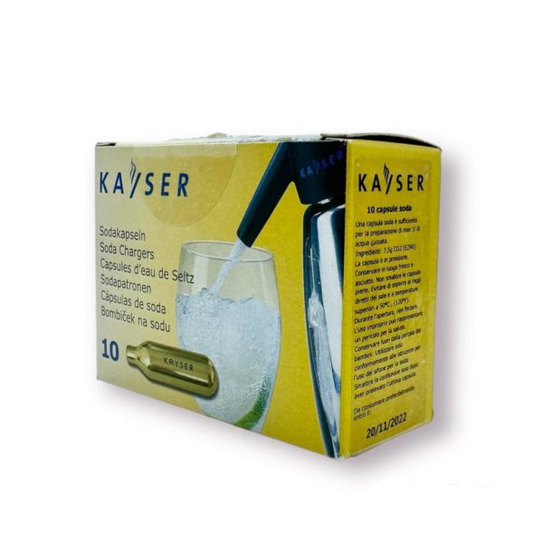 CONFEZIONE 10 CAPSULE PER SELTZ - KAYSER
