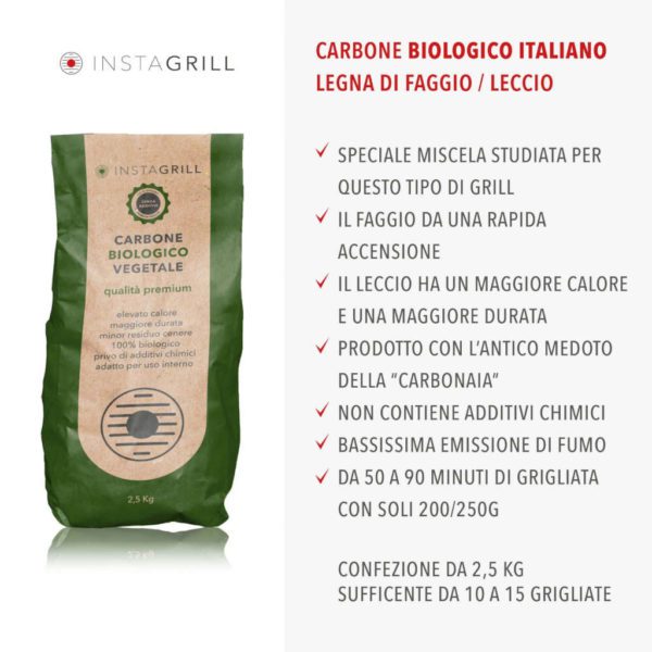 INSTAGRILL - CARBONE SACCO DA 2,5KG - CLASSE - Image 2