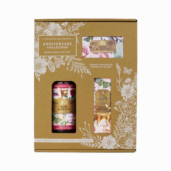 GIFT BOX - ROSE & PEONY - THE ENGLISH SOAP COMPANY