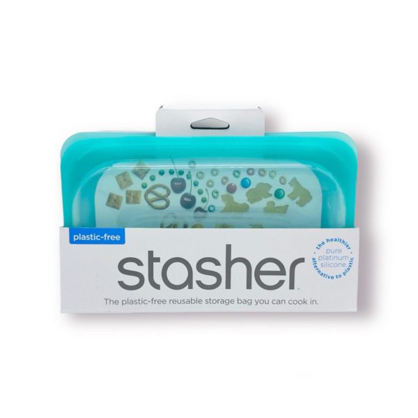 STASHER - SNACK TRAY AQUA