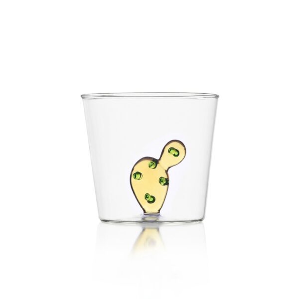 BICCHIERE TUMBLER CON CACTUS AMBRA - DESERT PLANT - ICHENDORF