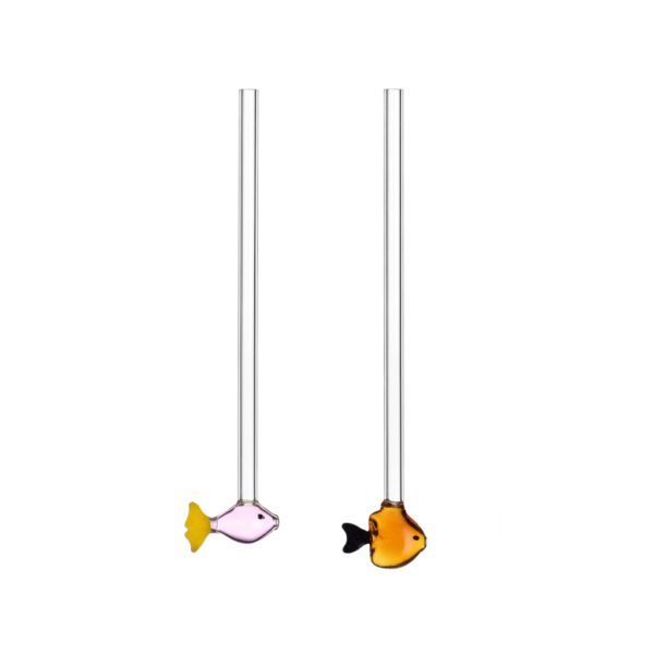 2 CANNUCCE CON PESCI ARANCIO E ROSA - MARINE GARDEN - ICHENDORF